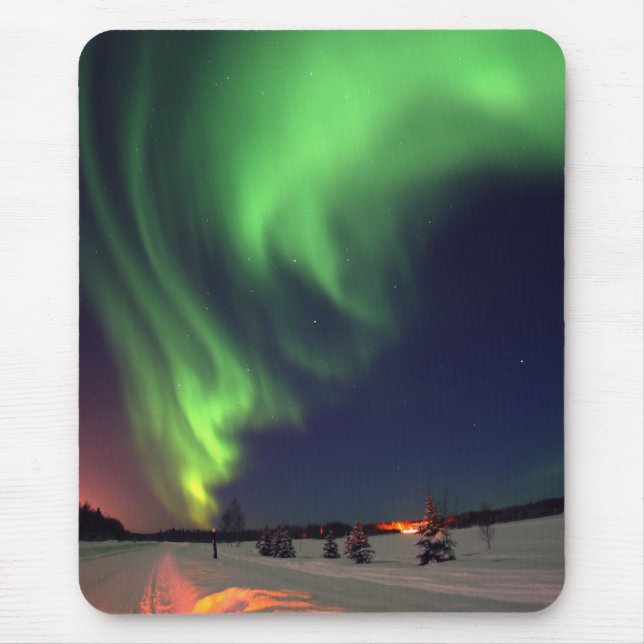 Mousepad Foto da noite do Norte do Alaska (Frente)
