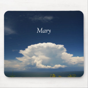 Mousepad Foto da Nuvem White Puffy