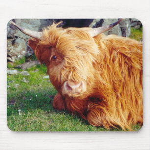 Mousepad Foto da vaca das montanhas