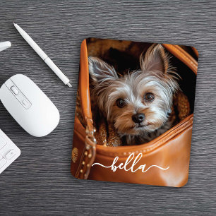 Mousepad Foto de animal de estimação com script fofo