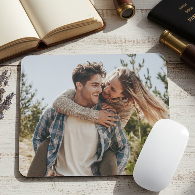 Mousepad Foto de Casal Feliz no Casamento (Criador carregado)