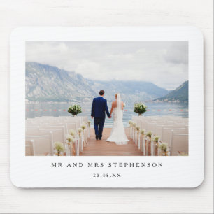 Mousepad Foto de casamento de Sr e Sra