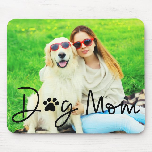 Mousepad Foto de Mãe de Cachorro Fofo (Frente)