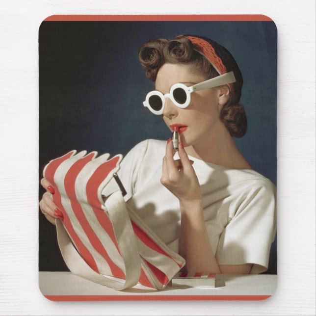 Mousepad foto de moda dos anos 1950 (Frente)
