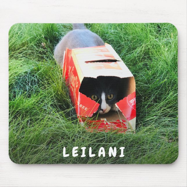 Mousepad Foto de Monograma de Cute (Frente)