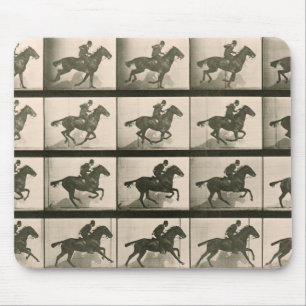 Mousepad Foto de Movimento do Cavalo em Movimento