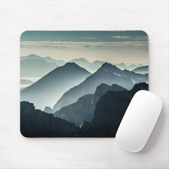 Mousepad Foto de Paisagem de Montanha da Noruega (Com mouse)