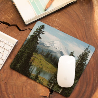 Mousepad Foto de paisagem do Rainier de Montagem Cênica