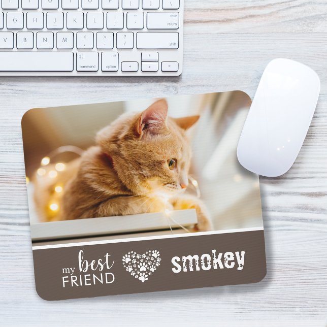 Mousepad Foto de Pet do Meu Melhor Amigo Personalizada (My Best Friend Pet Photo Personalized Mouse Pad)