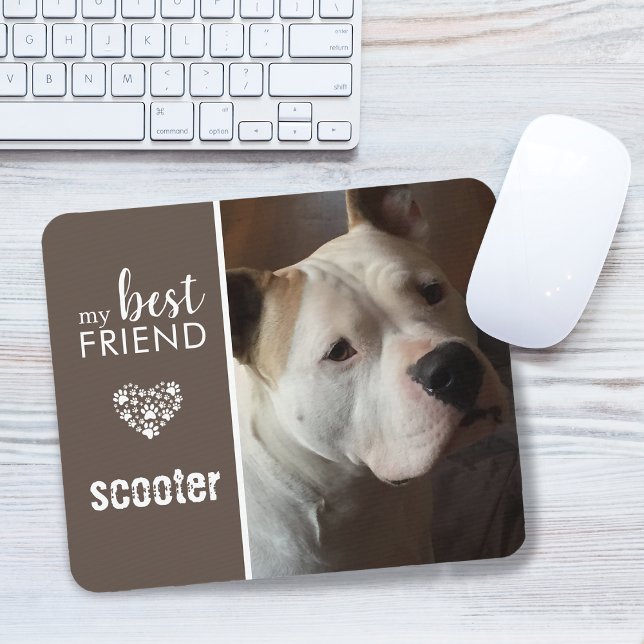 Mousepad Foto de Pet do Meu Melhor Amigo Personalizada (My Best Friend Pet Photo Personalized Mouse Pad)
