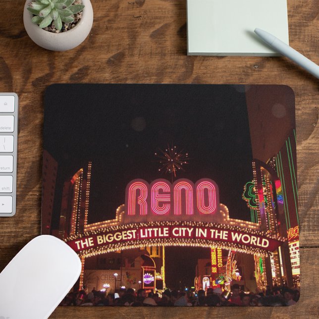 Mousepad Foto do Arco de Reno (Vintage Downtown Reno)