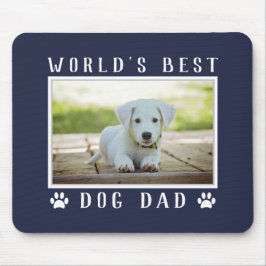 Mousepad Foto do Melhor Pai de Cachorro do Mundo Impressões