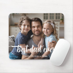 Mousepad Foto do script do melhor Pai nunca