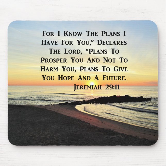 MOUSEPAD FOTO DO SUNRISE JEREMIAH 29:11 (Frente)