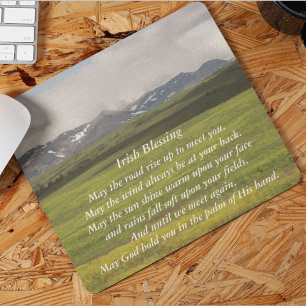 Mousepad Foto do Vale Verde da Irlanda em Bênção