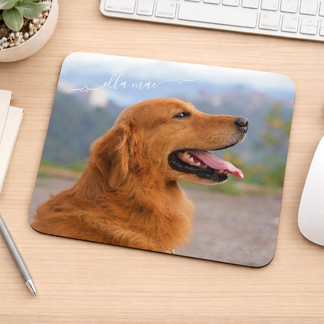 Mousepad Foto e Nome do Cachorro Personalizados (Criador carregado)