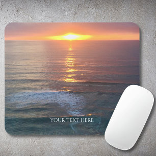 Mousepad Foto e Texto Personalizados Pôr do Sol