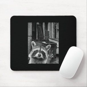 Mousepad Foto Engraçada de Guaxinim Selfie Guaxinim Engraça