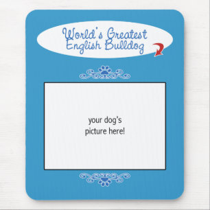 Mousepad Foto feita sob encomenda! O grande buldogue inglê