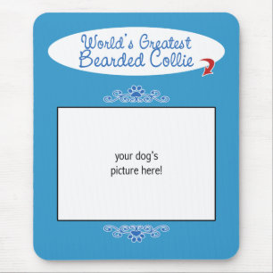 Mousepad Foto feita sob encomenda! O grande Collie farpado