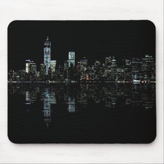 Mousepad Foto impressionante da noite da skyline de New