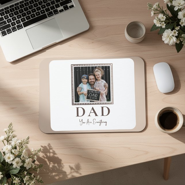 Mousepad Foto Moderna Personalizada do Papai (Criador carregado)