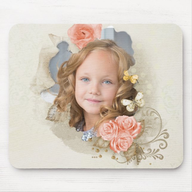 Mousepad Foto: Pad Floral de Mouse Vitoriano (Frente)