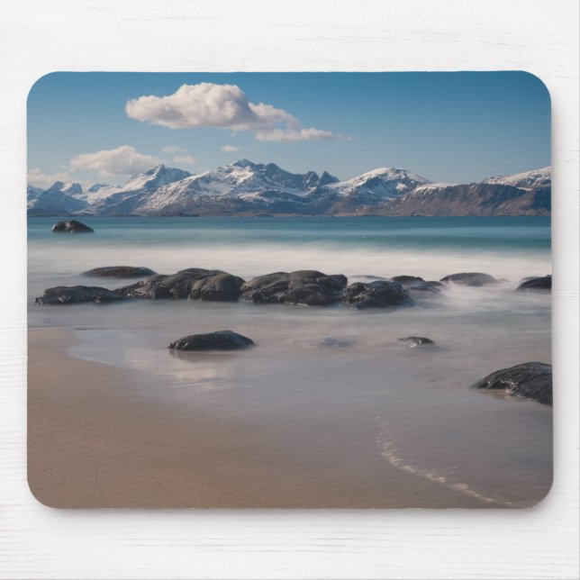 Mousepad Foto Paisagem das Ilhas Lofoten (Frente)