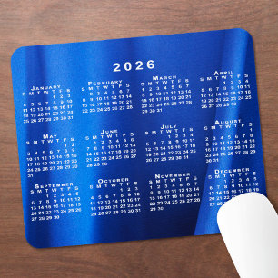 Mousepad Foto Personalizada Abstrato Azul do Calendário 202