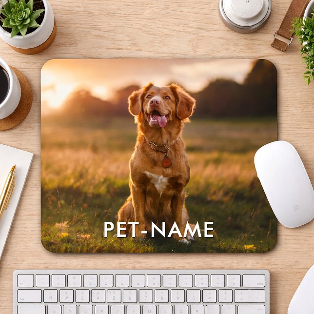 Mousepad Foto Personalizada Com O Nome Do Seu Cachorro (Criador carregado)