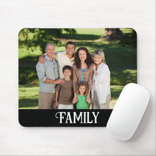 Mousepad Foto personalizada da família personalizada