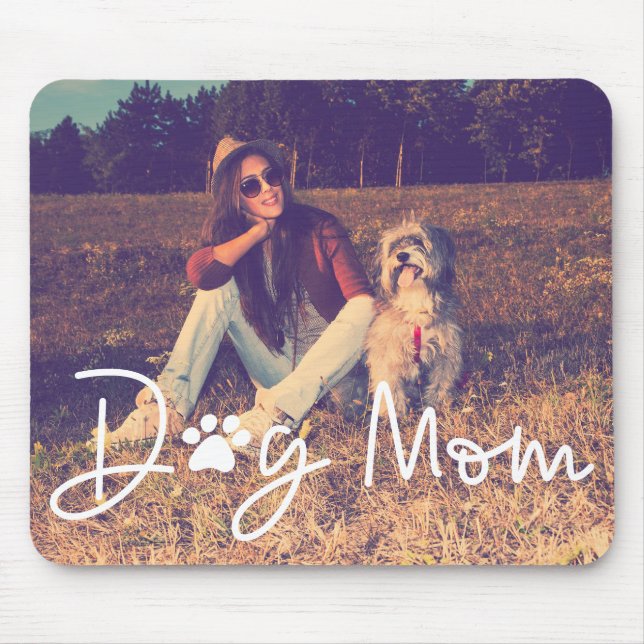 Mousepad Foto personalizada da mãe de cão (Frente)