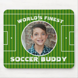 Mousepad Foto personalizada de campo do futebol verde moder