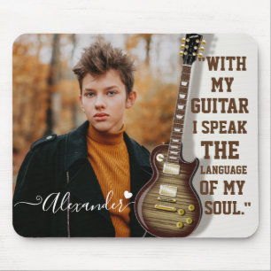 Mousepad Foto personalizada do amante da música instrument