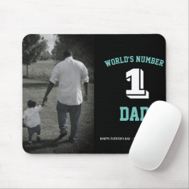 Mousepad Foto personalizada do mundo número um Pai Dia do P