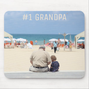 Mousepad Foto personalizada do vovô nº 1 do Dia de os pai