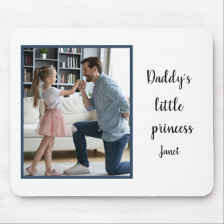 Mousepad Foto personalizada EDITABLE da Princesa pai
