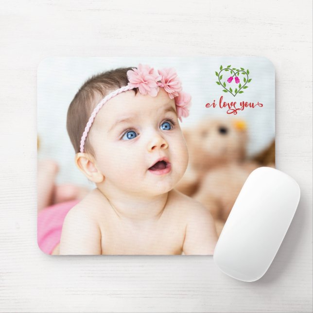 Mousepad FOTO Personalizada / Eu Te Amo (Com mouse)