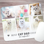 Mousepad Foto Pet do Melhor Pai de Cat<br><div class="desc">Placa Personalizada Do Mouse De Colagem De Foto "Melhor Pai De Gato" 6. Celebre o seu amor e devoção aos seus amigos felinos com este rato personalizado, concebido para adicionar um toque pessoal e prático ao seu espaço de trabalho. O melhor Pai de gato nunca foi exibido elegantemente no topo...</div>