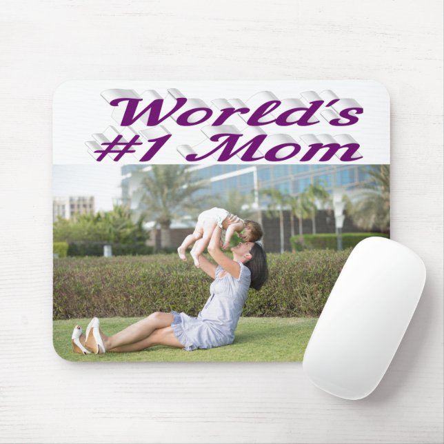 Mousepad Foto roxa da mãe (Com mouse)