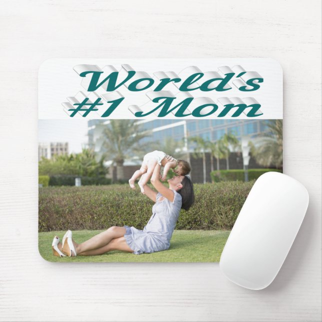 Mousepad Foto verde da mãe (Com mouse)
