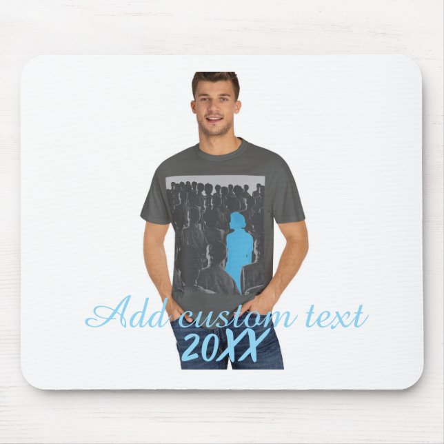 Mousepad Foto Vertical Completa - Texto Personalizado do Sc (Frente)