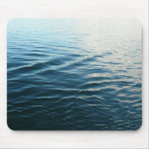 Mousepad Fotografia Abstrata da Natureza Tons de Água Azul