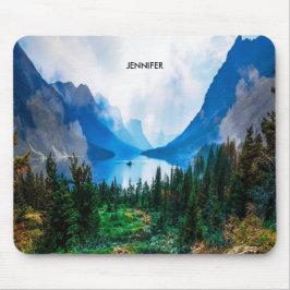 Mousepad Fotografia da Cena Natureza, Montanhas Rusticais