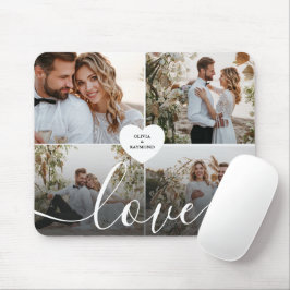 Mousepad Fotografia da Collagem de Amor design