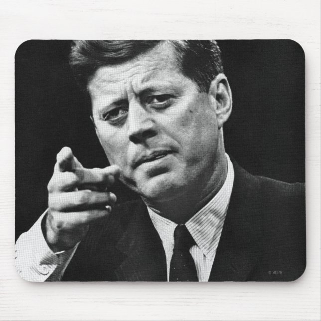 Mousepad Fotografia de John F. Kennedy 3 (Frente)