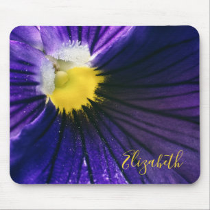 Mousepad Fotografia de macro pansy elegante