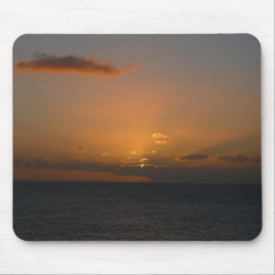 Mousepad Fotografia de paisagens do Sol por Trás das Nuven