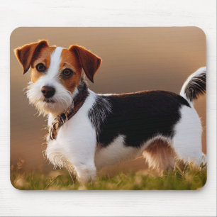 Mousepad Fotografia de um adorável cão Jack Russel Terrier