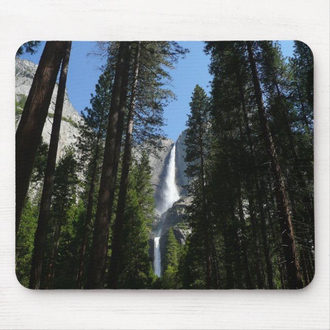 Mousepad Fotografia de Yosemite Falls and Woods Landscape (Frente)